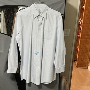 L.L. Bean Men's Light Blue Striped Dress Shirt